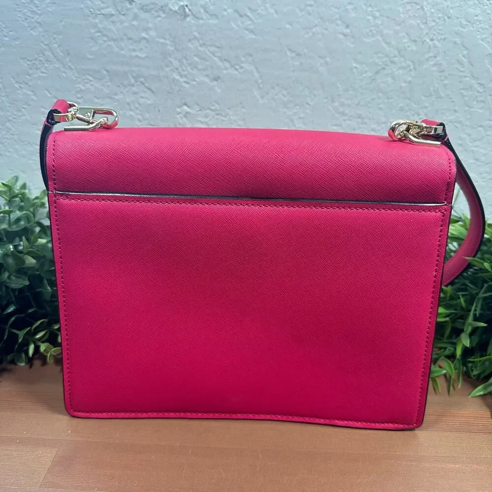 Kate Spade Women's Cameron Street Sophie Leather Shoulder Bag Hot Pink